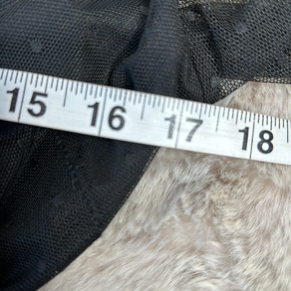 ASOS DESIGN | Dobby Mesh, Puffy Sleeve, Faux Wrap, Dress in Black - Picture 9 of 13